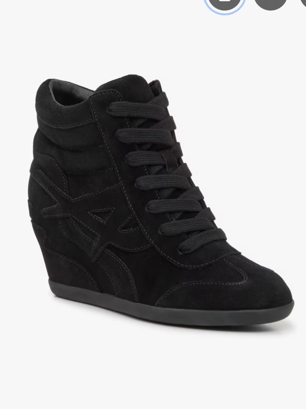 ASH Brandy Wedge sneakers black suede